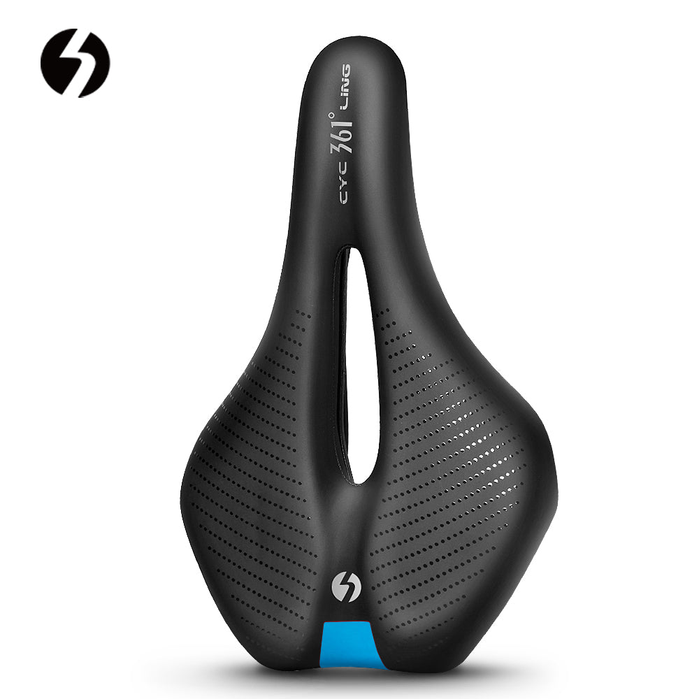 361° YQ-GS100 Comfortable Bike Seat Cushion for Men Women Soft Memory Foam Padded Replacement Seats Fit for Peloton, Exercise Bikes, Ebike,Cruiser