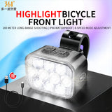 X10-500 10 LED 8+9 Modes Rechargeable Bike Headlight