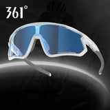 361° Photochromic Cycling Sunglasses for Men Women, Auto-Tinting Sport Glasses with Category 0-2 Lens, Lightweight Wraparound Shield Eyewear for Road Biking, Running, Outdoor Sports