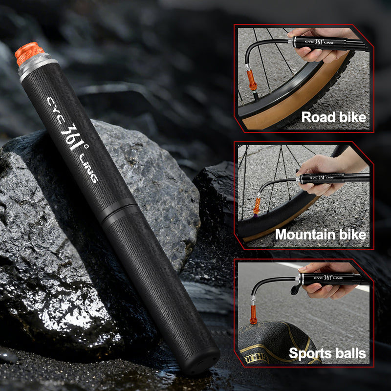 361° YQ-MBP-01 Mini Portable Air Pump High Pressure Max 160PSI