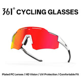 361° Cycling Sunglasses for Men Women, HD Polarized Sports Glasses with UV400 Protection, Lightweight Wraparound Shield Eyewear for Road Bike Riding, MTB, Running, Fishing