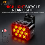 10 LED 8+9 Modes Rechargeable Bike Taillight