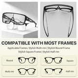 361° Photochromic Cycling Sunglasses for Men Women, Fit Over Prescription Glasses, Myopia Overglasses with Automatic Color Changing Lens, Lightweight Large Frame Sport Eyewear for Riding, Running