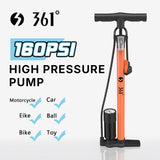 361° YQ-32QB 160PSI High Pressure Bike Floor Pump with Gauge