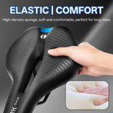 361° YQ-GS100 Comfortable Bike Seat Cushion for Men Women Soft Memory Foam Padded Replacement Seats Fit for Peloton, Exercise Bikes, Ebike,Cruiser