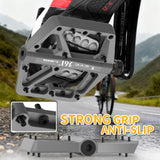 361 ° Mountain Bike Pedals MTB Pedals Flat, Adult Bicycle Road Bike Large Platform Nylon Non-Slip Pedal for Gravel Bike/Hybrid Bike 9/16"