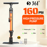 361° YQ-6632N 160PSI High Pressure Bike Floor Pump with Gauge
