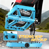 361 ° Mountain Bike Pedals MTB Pedals Flat, Adult Bicycle Road Bike Large Platform Nylon Non-Slip Pedal for Gravel Bike/Hybrid Bike 9/16"