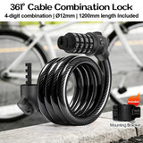 361° YQ-CAL01 4-Digital Combination Cable Lock