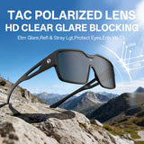 361° Polarized Over Glasses Sunglasses for Men Women, Fit Over Prescription Glasses, Large Frame Myopia Sunglasses, Lightweight Comfort Fit for Driving, Fishing, Sports