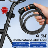 361° YQ-CAL02 4/5-Digital Combination Cable Lock