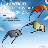 361° Polarized Over Glasses Sunglasses for Men Women, Fit Over Prescription Glasses, Large Frame Myopia Sunglasses, Lightweight Comfort Fit for Driving, Fishing, Sports