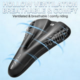 361 ° Bike Seat Cover Bicycle Seat Cushion Comfort Memory Foam Padded for Men Women Extra Soft Bicycle Seat Cover with Drawstring Fit for Stationary Mountain & Road Bikes