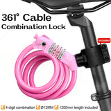 361° YQ-CAL01 4-Digital Combination Cable Lock