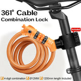 361° YQ-CAL01 4-Digital Combination Cable Lock