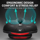 361° Comfortable Bike Seat Cushion for Men Women Wide Bicycle Saddle Soft Memory Foam Padded Replacement Seats Fit for Peloton, Exercise Bikes, Ebike,Cruiser