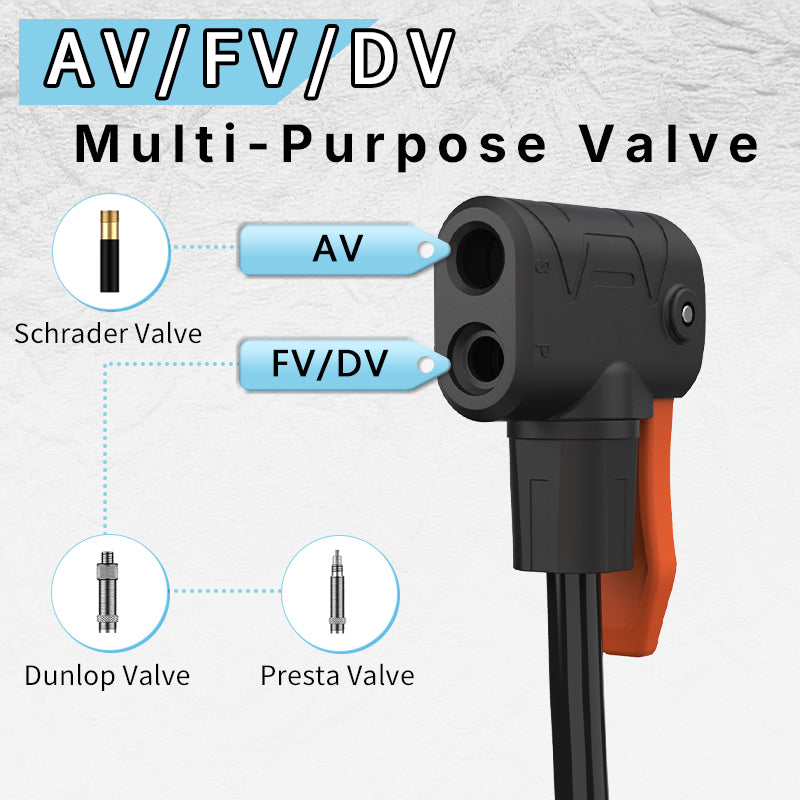 361° YQ-32QB 160PSI High Pressure Bike Floor Pump with Gauge