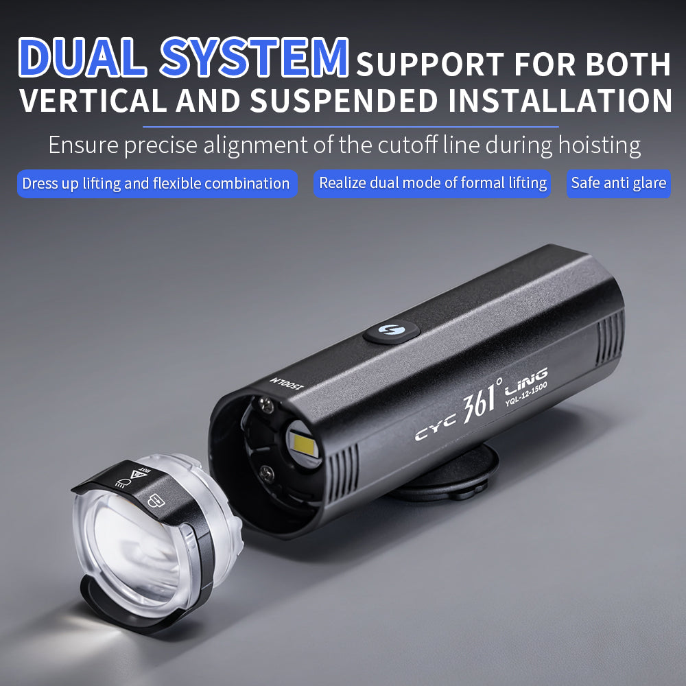 700/900/1200/1500Lumen with 5 Modes Rechargeable Bike Headlight