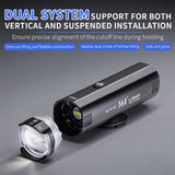 700/900/1200/1500Lumen with 5 Modes Rechargeable Bike Headlight
