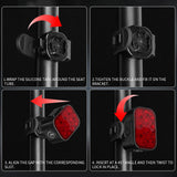 10 LED 8+9 Modes Rechargeable Bike Taillight