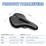 361° YQ-GS100 Comfortable Bike Seat Cushion for Men Women Soft Memory Foam Padded Replacement Seats Fit for Peloton, Exercise Bikes, Ebike,Cruiser