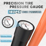 361° YQ-32QB 160PSI High Pressure Bike Floor Pump with Gauge