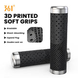 361°  YQ-GR-D53 Double Lock-on 3D Printed Bike Handlebar Grips