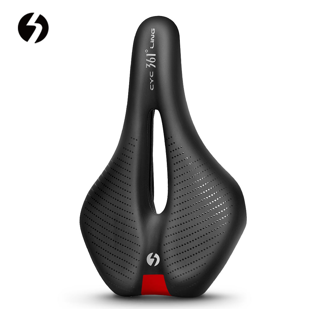 361° YQ-GS100 Comfortable Bike Seat Cushion for Men Women Soft Memory Foam Padded Replacement Seats Fit for Peloton, Exercise Bikes, Ebike,Cruiser