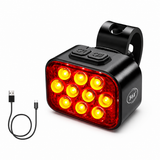 10 LED 8+9 Modes Rechargeable Bike Taillight