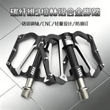 361 ° MTB Flat Pedals Mountain Bike Pedals, 3 Bearings CNC Adult Road Bike Pedals, Bicycle Platform Aluminum Alloy Non-Slip Pedal for Gravel Bike/BMX 9/16"