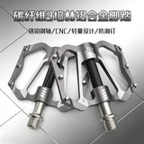 361 ° MTB Flat Pedals Mountain Bike Pedals, 3 Bearings CNC Adult Road Bike Pedals, Bicycle Platform Aluminum Alloy Non-Slip Pedal for Gravel Bike/BMX 9/16"