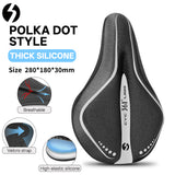 361 ° Bike Seat Cover Bicycle Seat Cushion Comfort Memory Foam Padded for Men Women Extra Soft Bicycle Seat Cover with Drawstring Fit for Stationary Mountain & Road Bikes