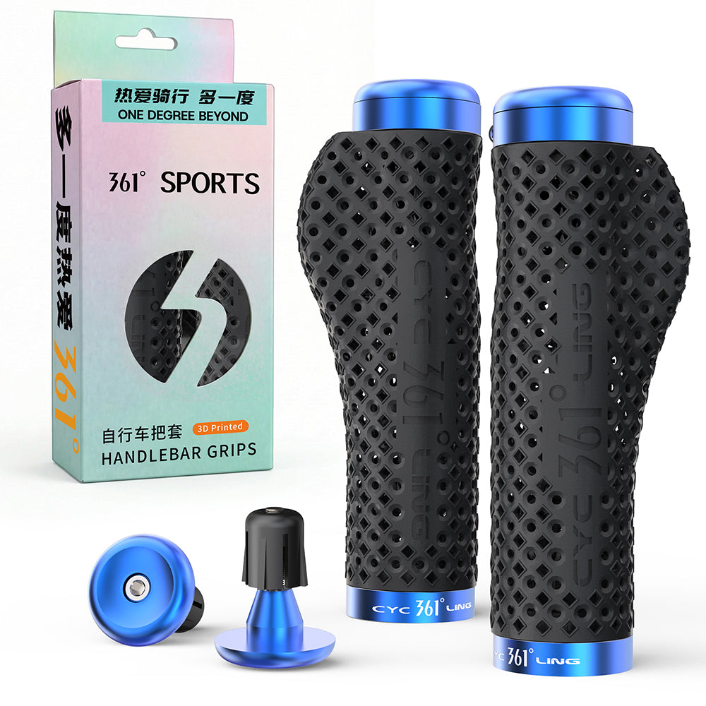 361° YQ-GR-DER52 Double Lock-on MTB 3D Printed Bike Handlebar Grips