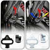 361° Stainless Steel MTB 2holes Cleats Compatible with SPD - Cold Forged, Silver/Black, Single-Sided or Multi-Directional