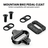 361° Stainless Steel MTB 2holes Cleats Compatible with SPD - Cold Forged, Silver/Black, Single-Sided or Multi-Directional