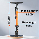 361° YQ-6632N 160PSI High Pressure Bike Floor Pump with Gauge