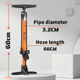 361° YQ-6432N 160PSI High Pressure Bike Floor Pump with Gauge