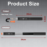 361° YQ-MBP-02 Mini Portable Air Pump With Spring Pressure Gauge 160PSI