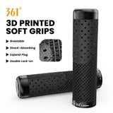 361°  YQ-GR-D53 Double Lock-on 3D Printed Bike Handlebar Grips