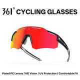 361° Cycling Sunglasses for Men Women, HD Polarized Sports Glasses with UV400 Protection, Lightweight Wraparound Shield Eyewear for Road Bike Riding, MTB, Running, Fishing