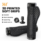 361° YQ-GR-DER52 Double Lock-on MTB 3D Printed Bike Handlebar Grips