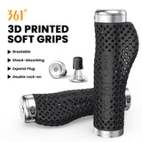 361° YQ-GR-DER52 Double Lock-on MTB 3D Printed Bike Handlebar Grips