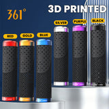 361°  YQ-GR-D53 Double Lock-on 3D Printed Bike Handlebar Grips